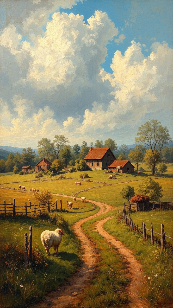 Painting of a rural