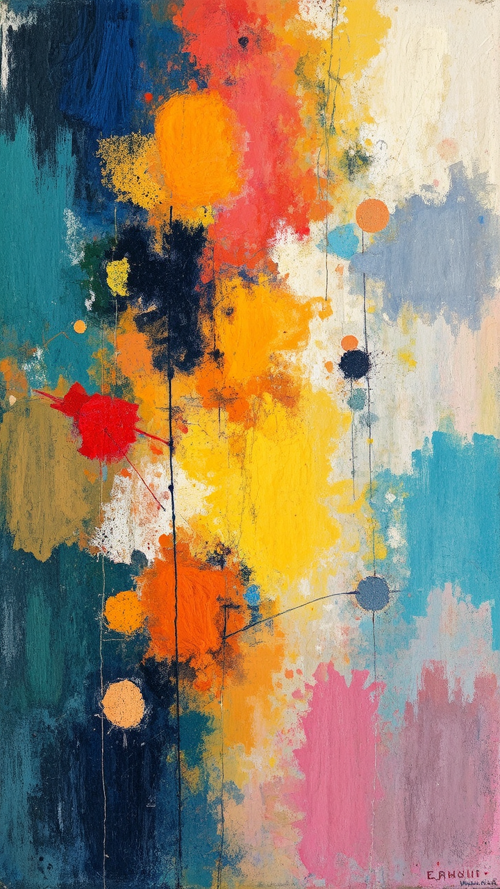 Pastel artworks with soft