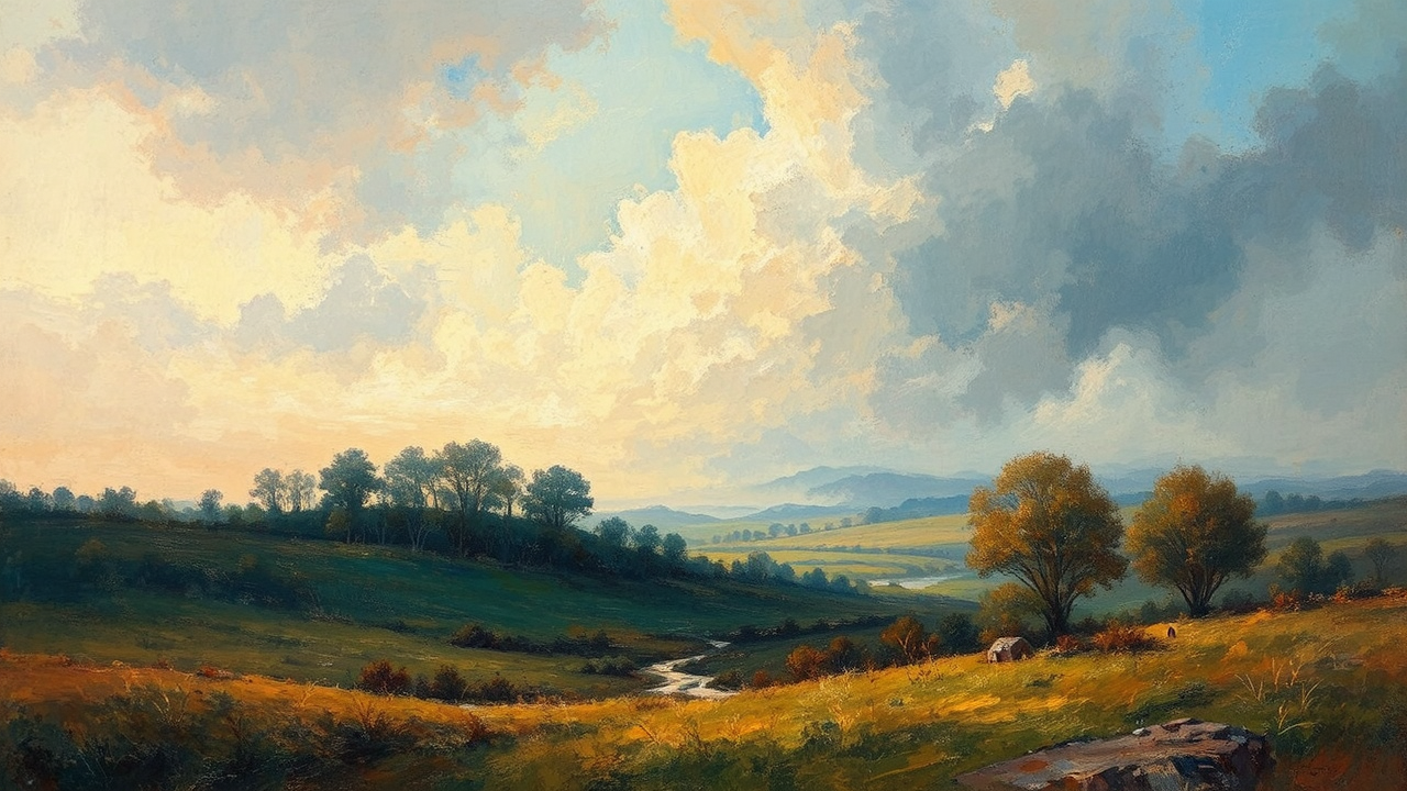 Landscape painting in Turner's