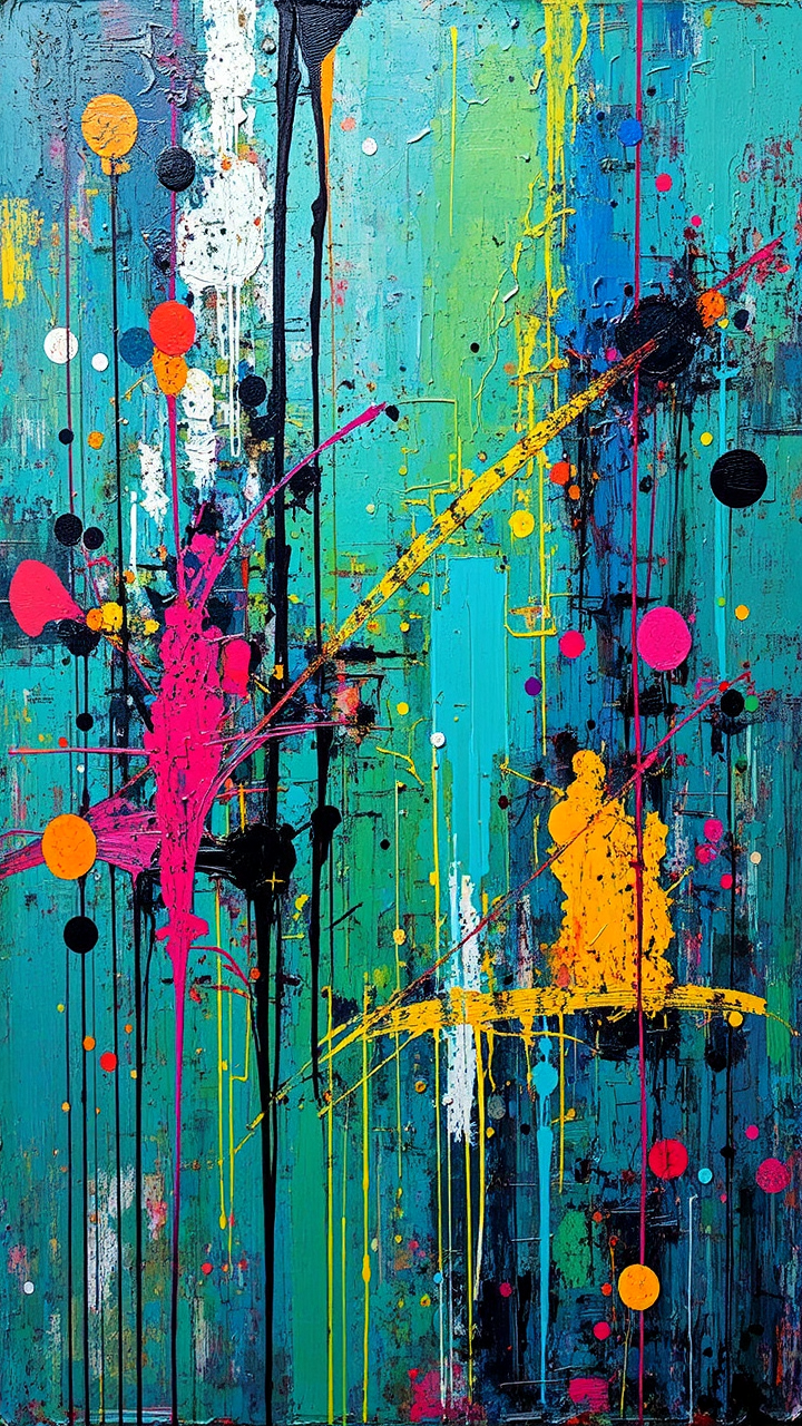 Abstract graffiti street art