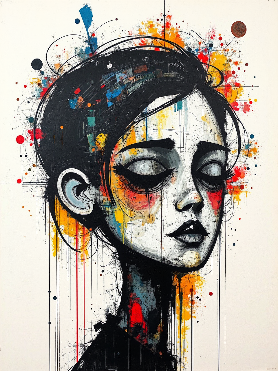 Abstract Istanbul street art.