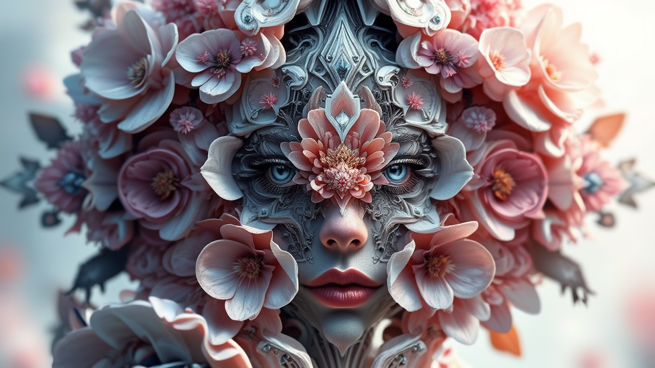 Floral portrait of a