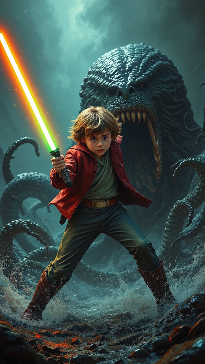 A fictional scene with