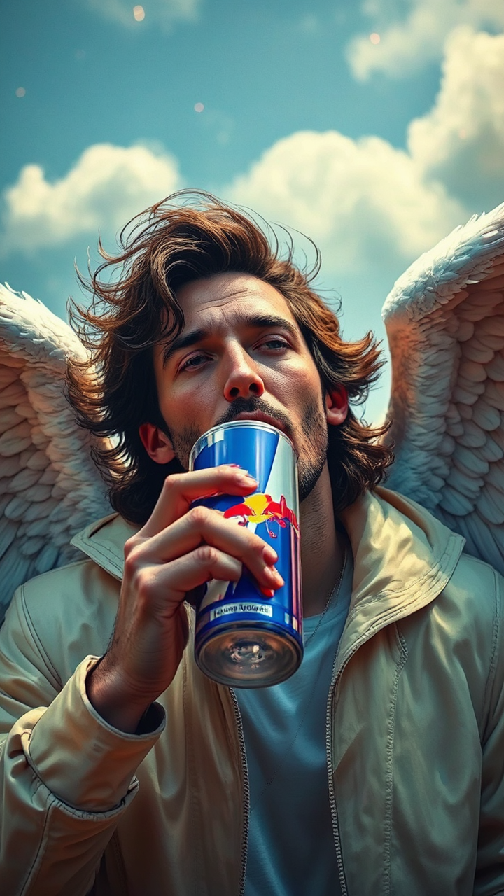 Adam Driver with angel