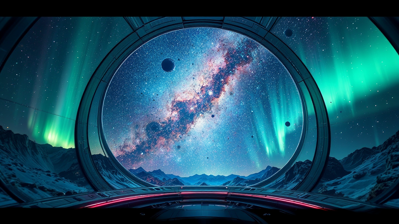 The Andromeda Galaxy visible