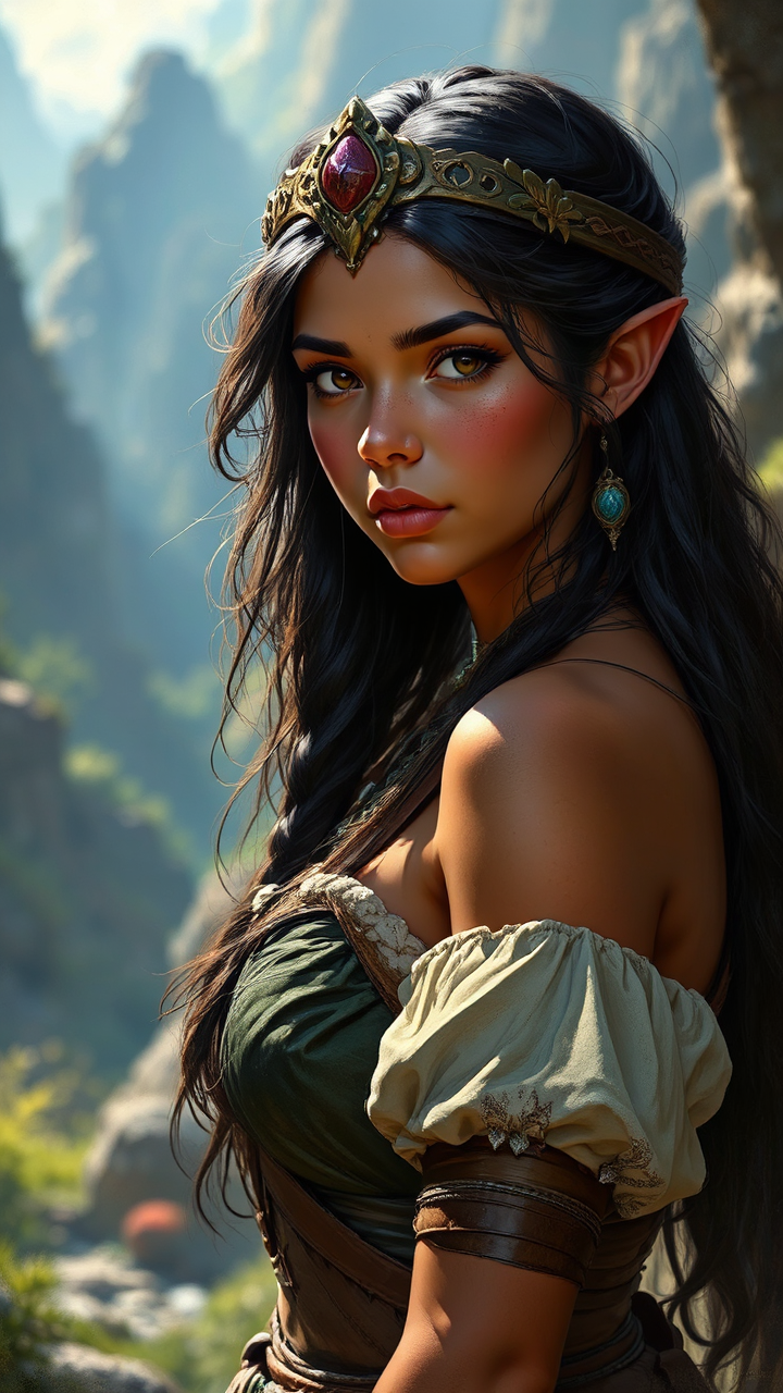 Young princess in barbarian