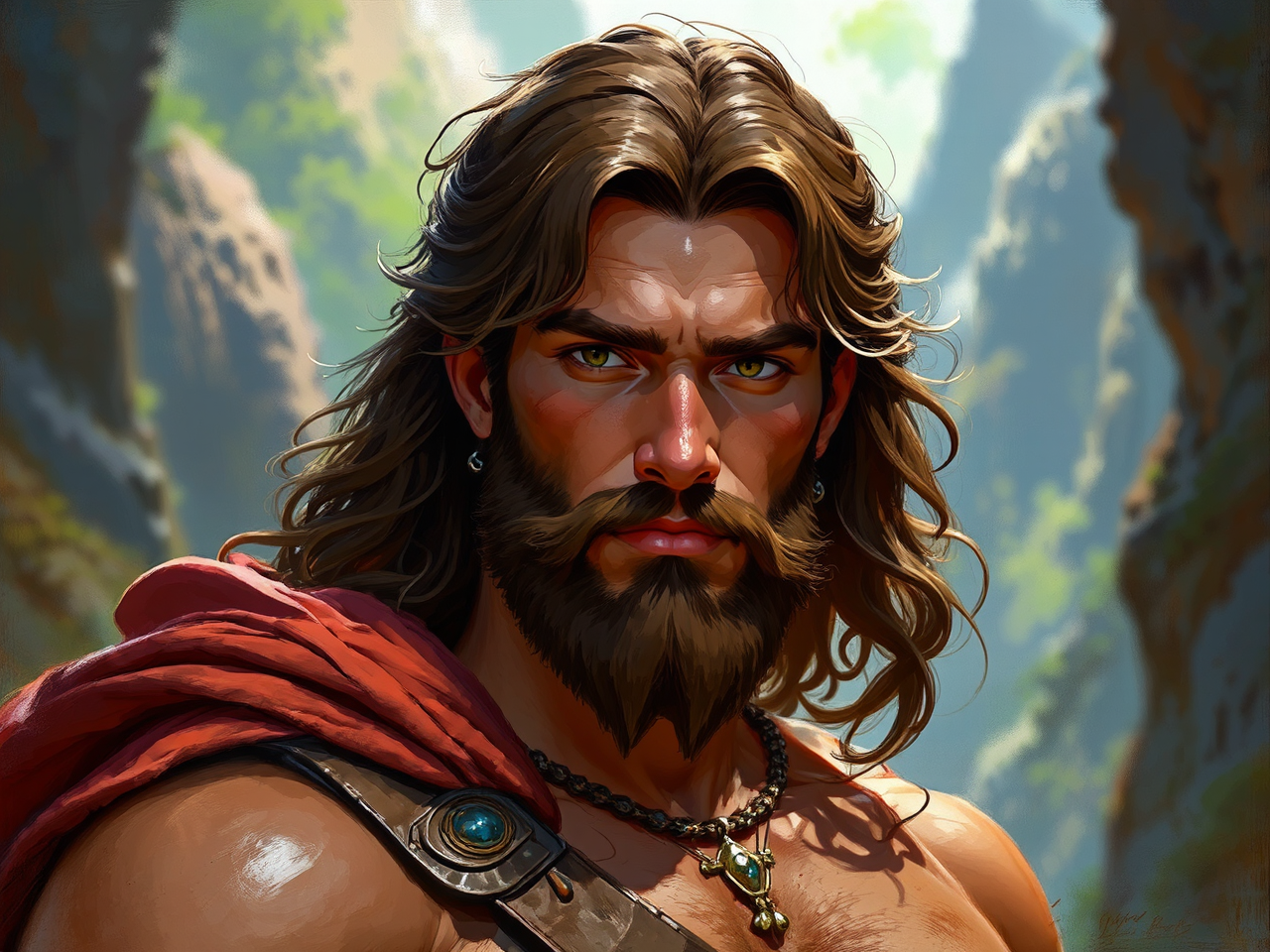 Male prince in exotic