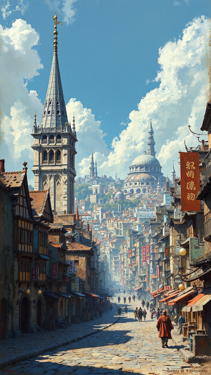 Empty cityscapes of various