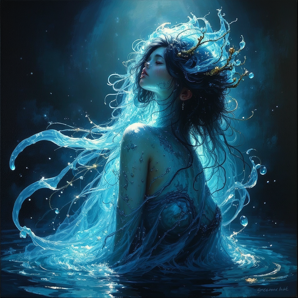 Water spirit with radiant