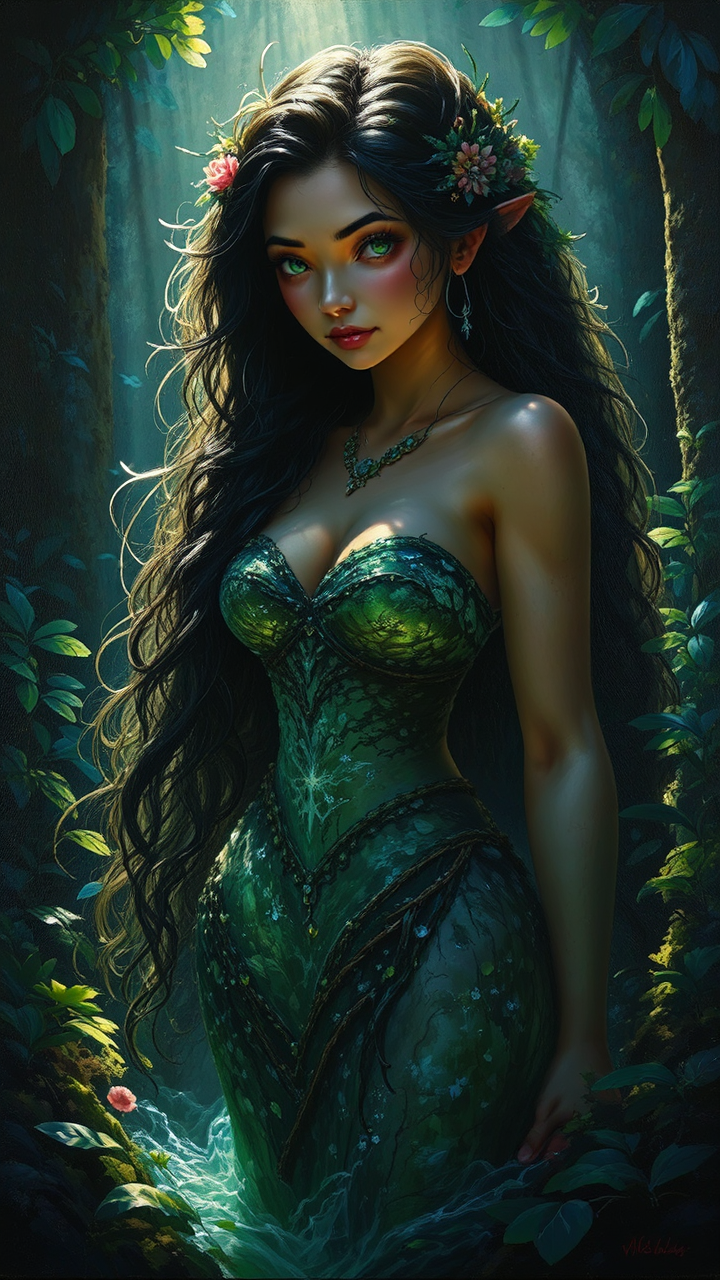 Moana in forest spirit