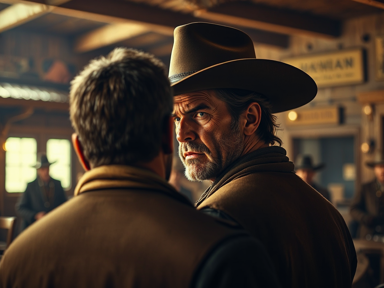 Angry argument between a