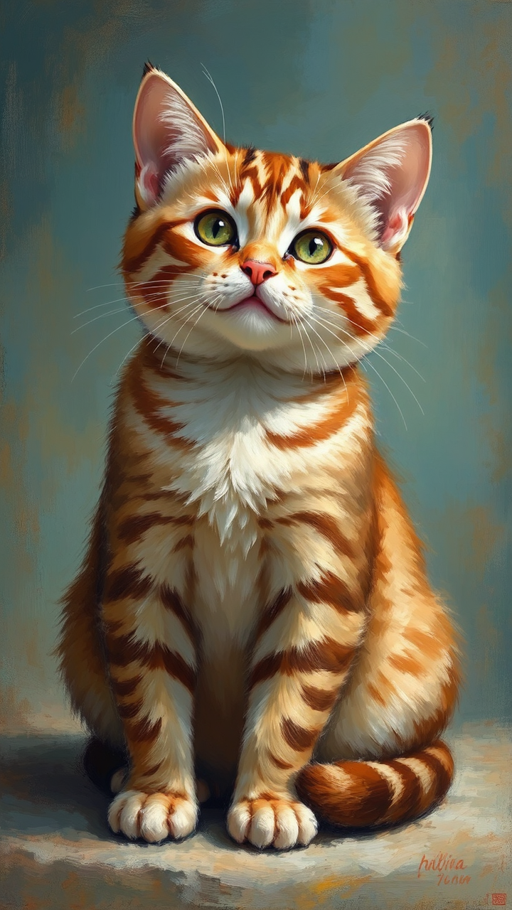 Woman painting an orange