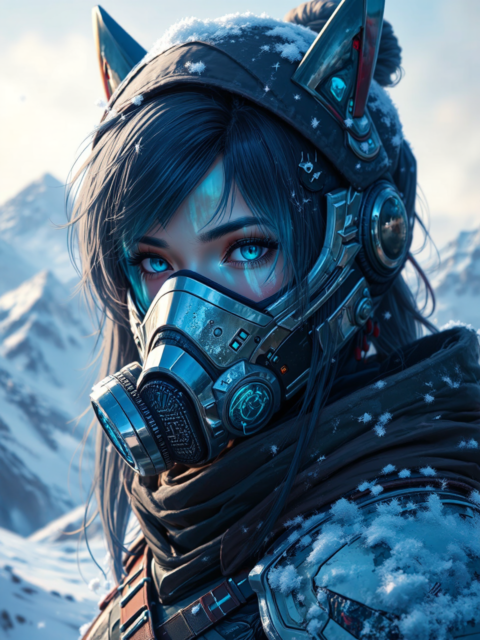 Digital portrait of cyber