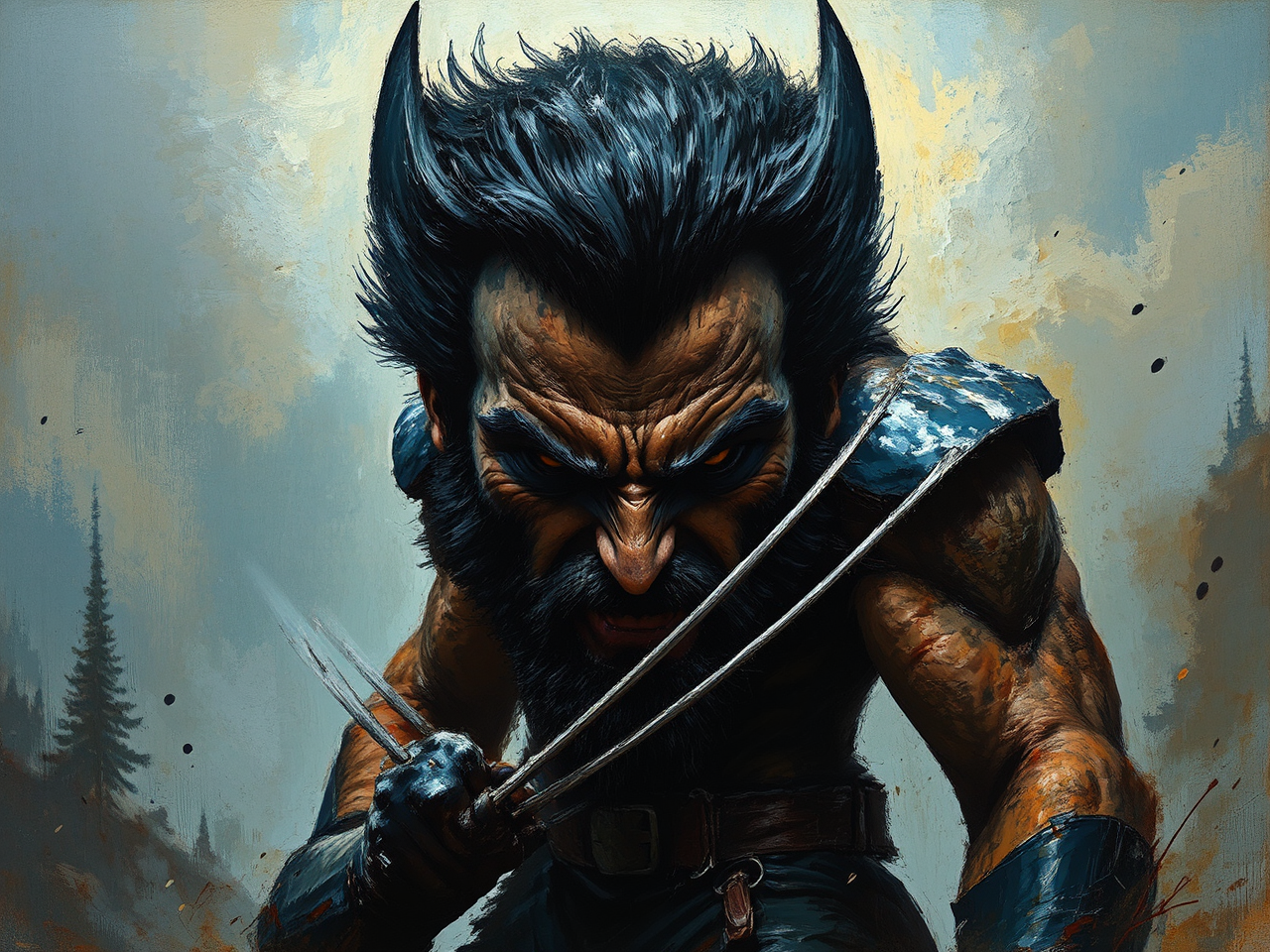 Wolverine in dark fantasy