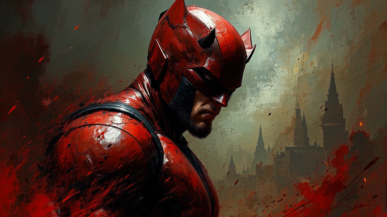 A painting of Daredevil