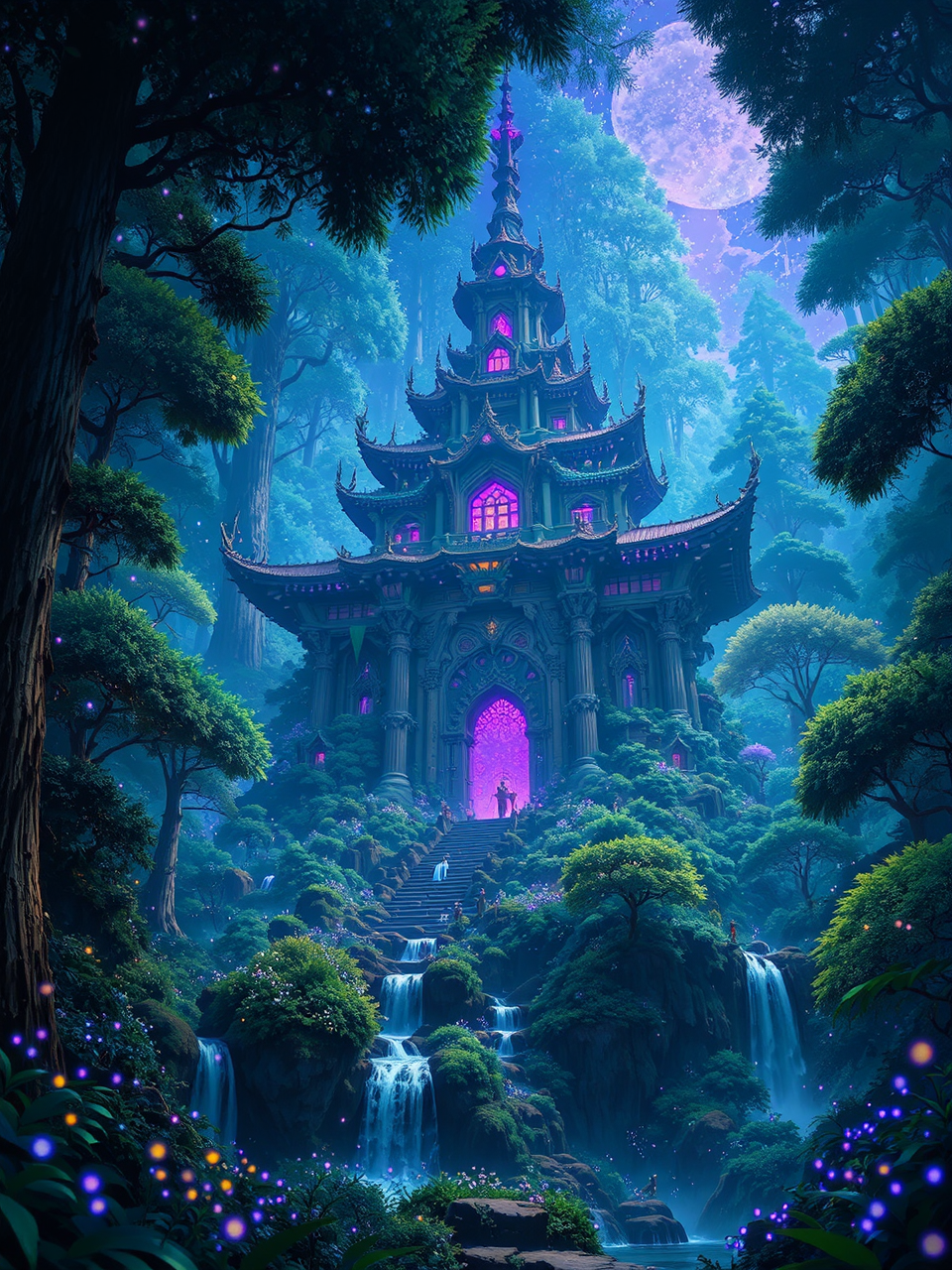 A majestic temple in