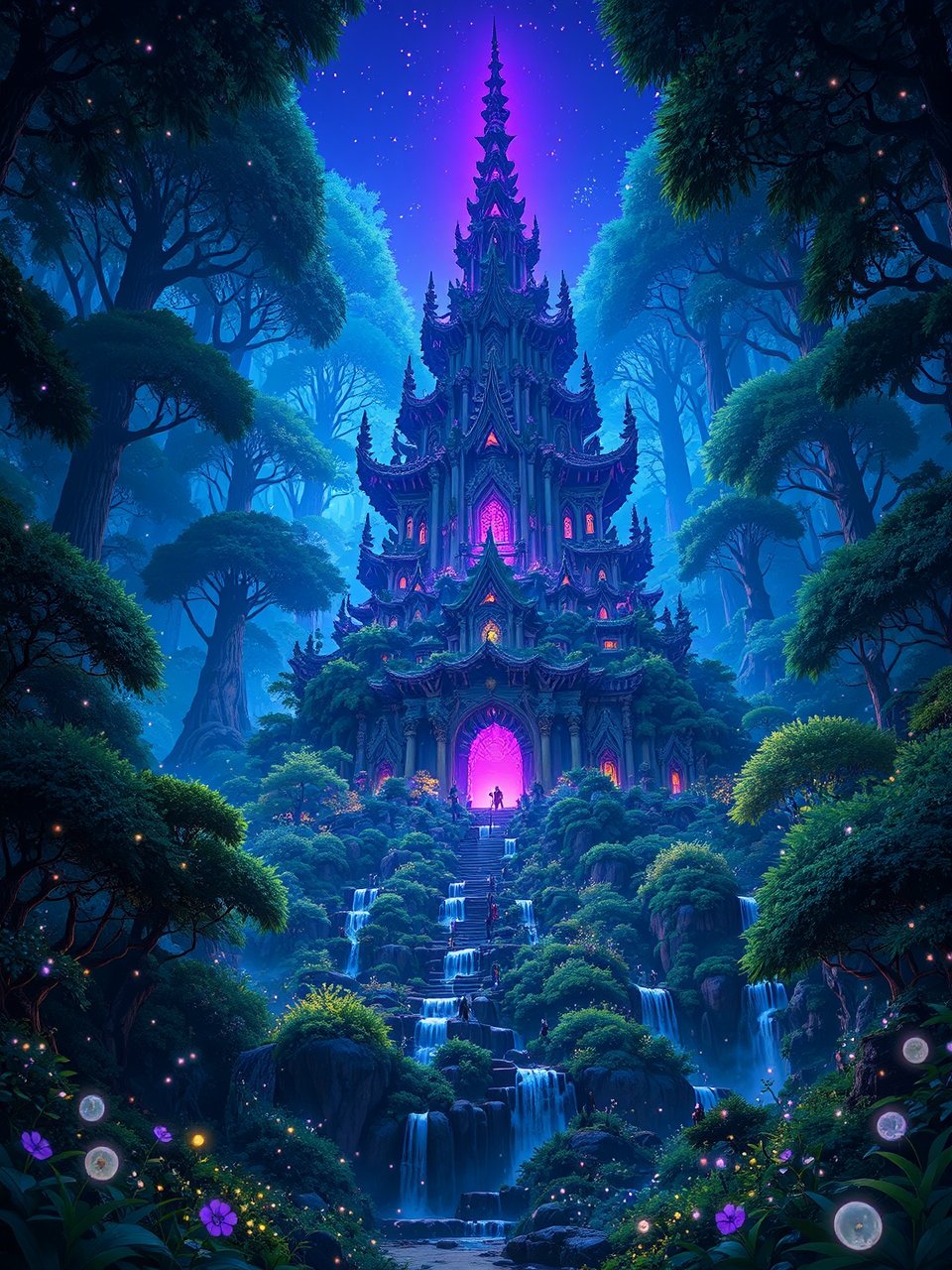 A majestic temple in