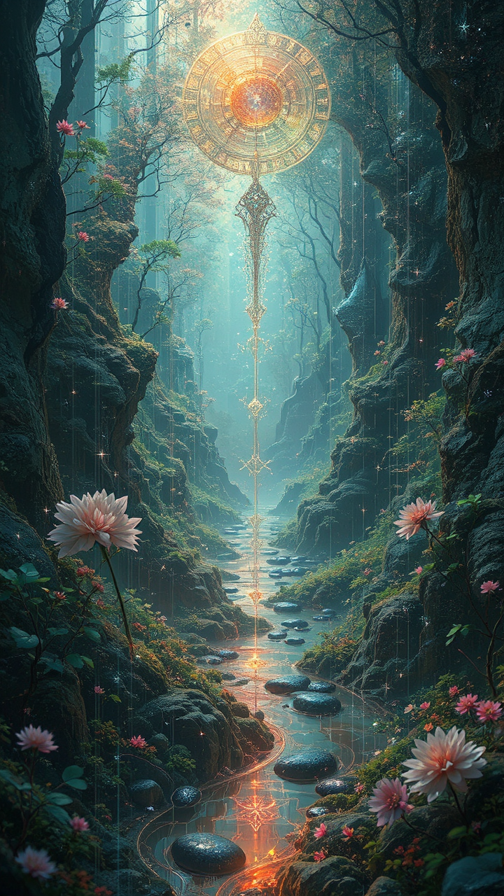 Digital ambient music artwork.