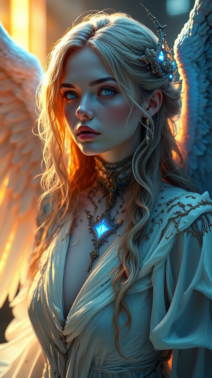 Fallen Angel in White