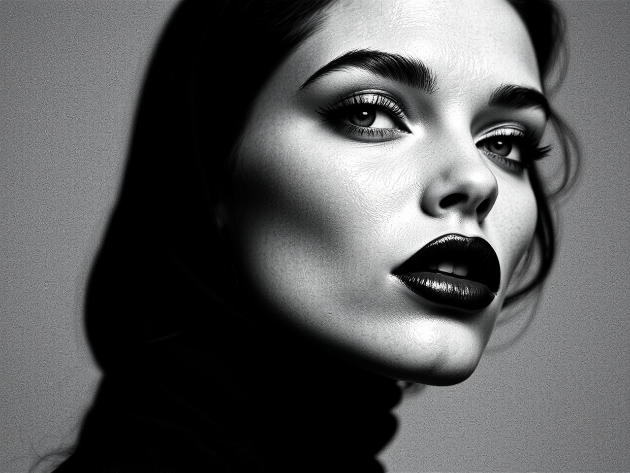 Female fashion model with