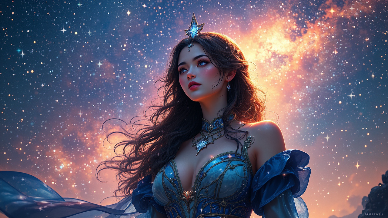 A female astromancer in