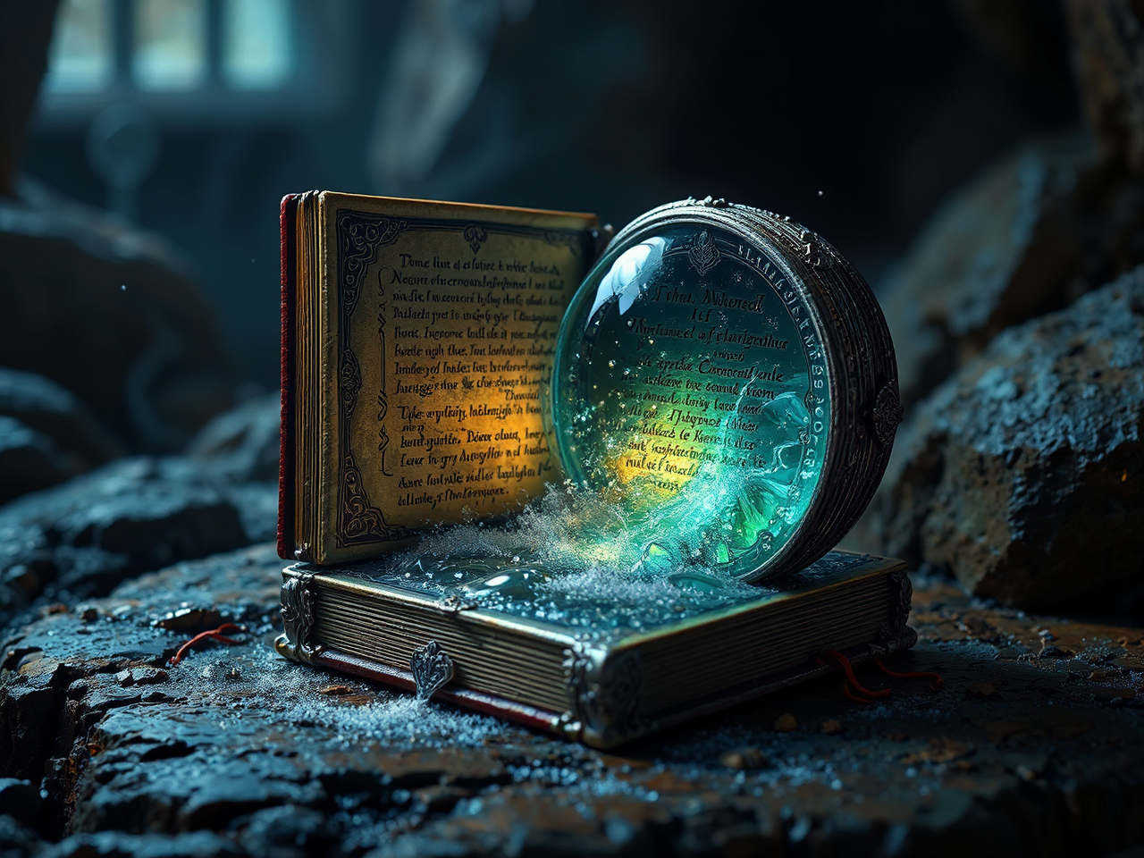 A medieval tome with