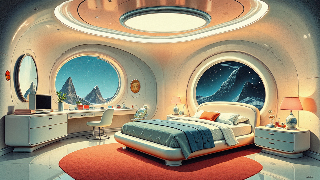 Futuristic bedroom in Norman