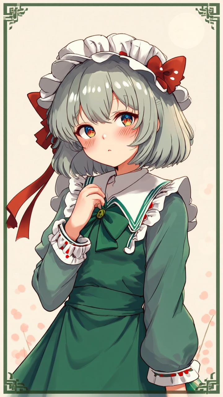 Girl in traditional Japanese