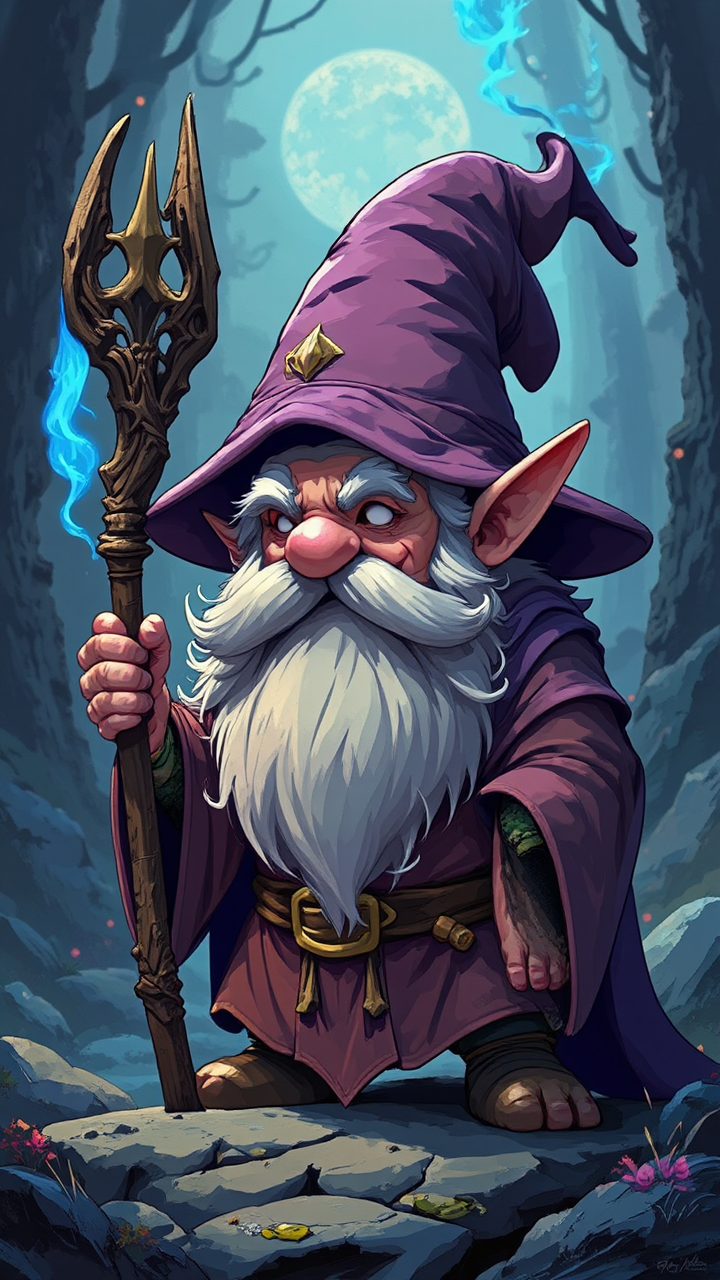 Cel-shaded vector art of