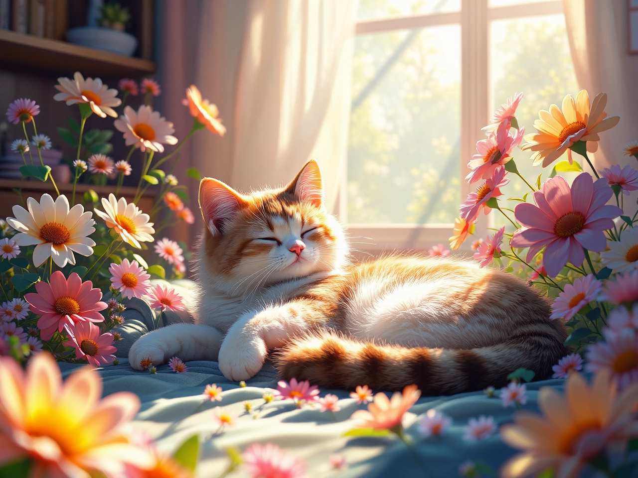 Digital art of sleeping