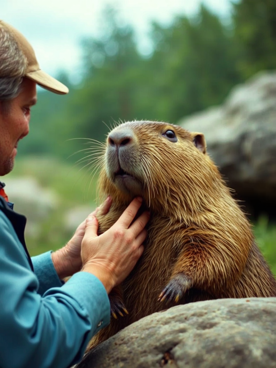 Saul Goodman with capybara