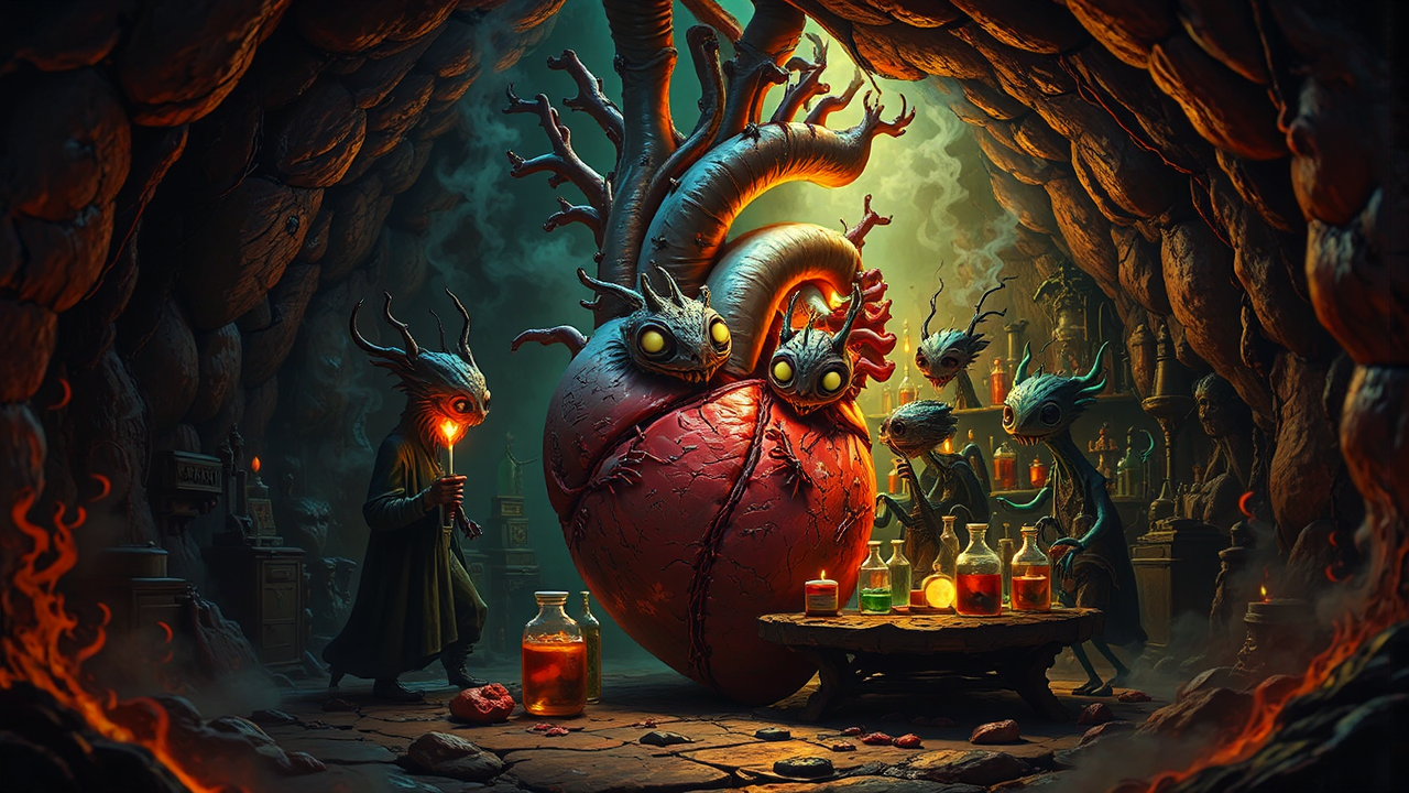 Chthonic creatures in a