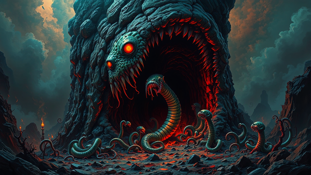 Chthonic creatures climb out