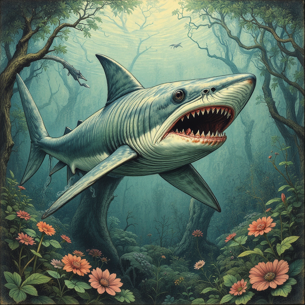 Goblin sharks in Hieronymous