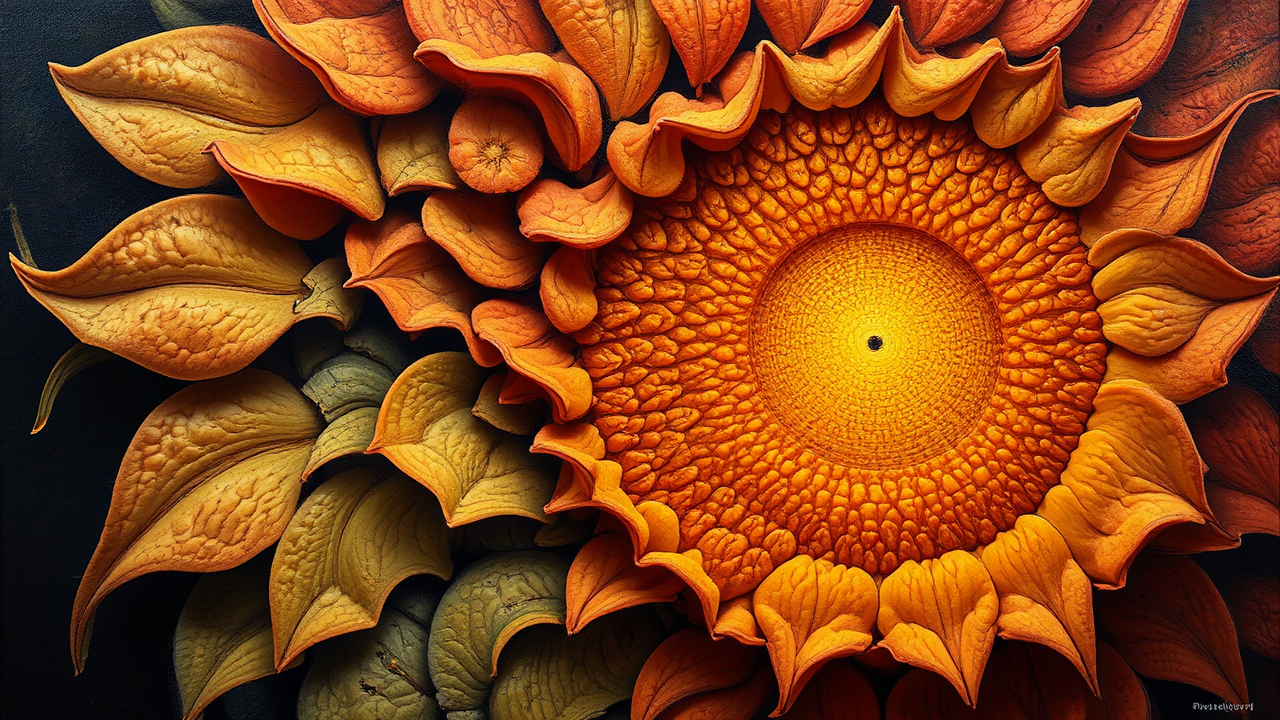 Acrylic painting with hyper-realistic