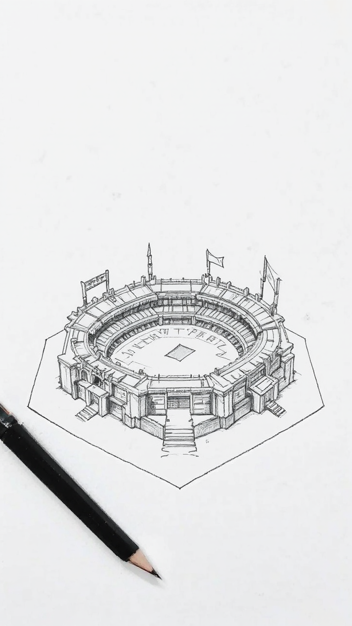 A battle stadium design