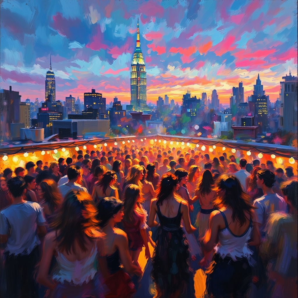 Impressionist painting of a