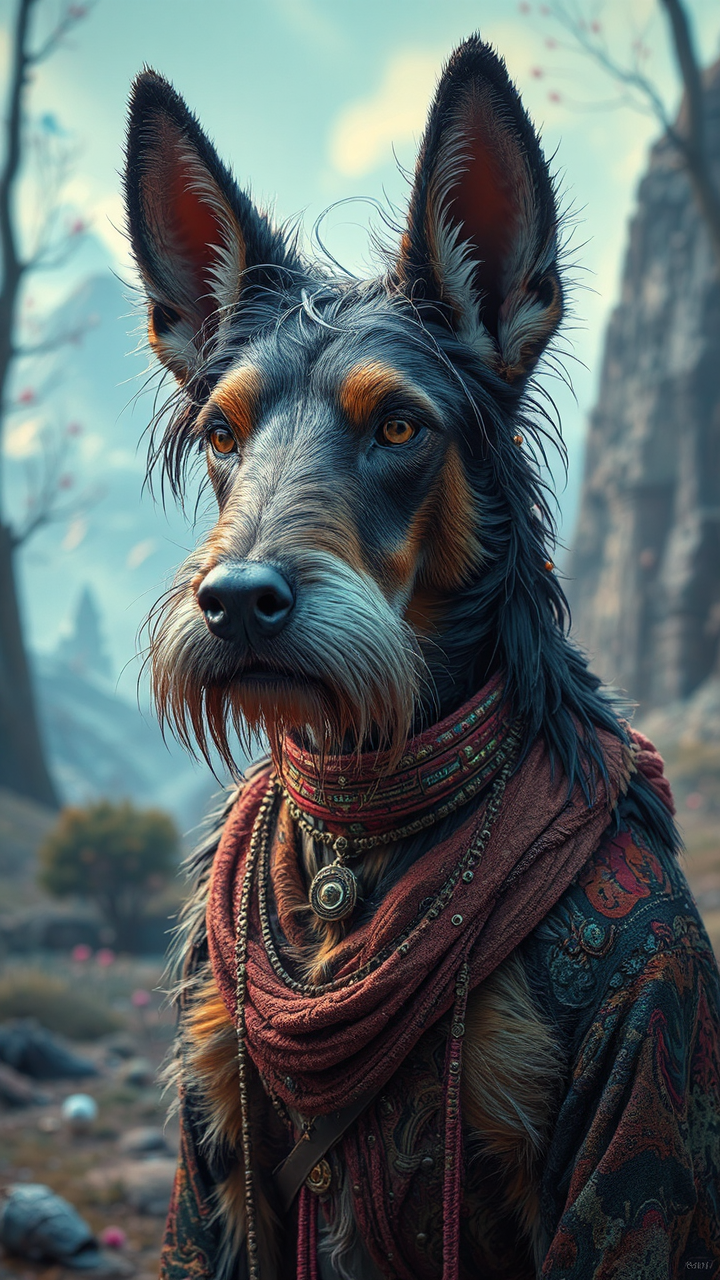 A futuristic portrait of