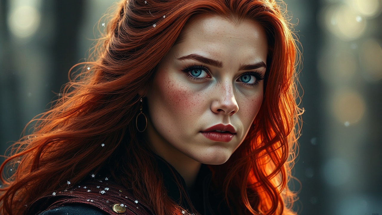 Portrait of Elizabeth Olsen.