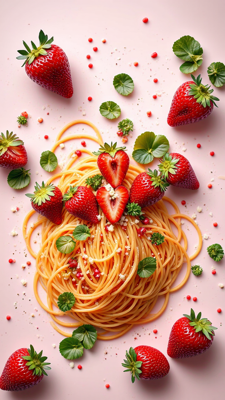 Long strands of spaghetti