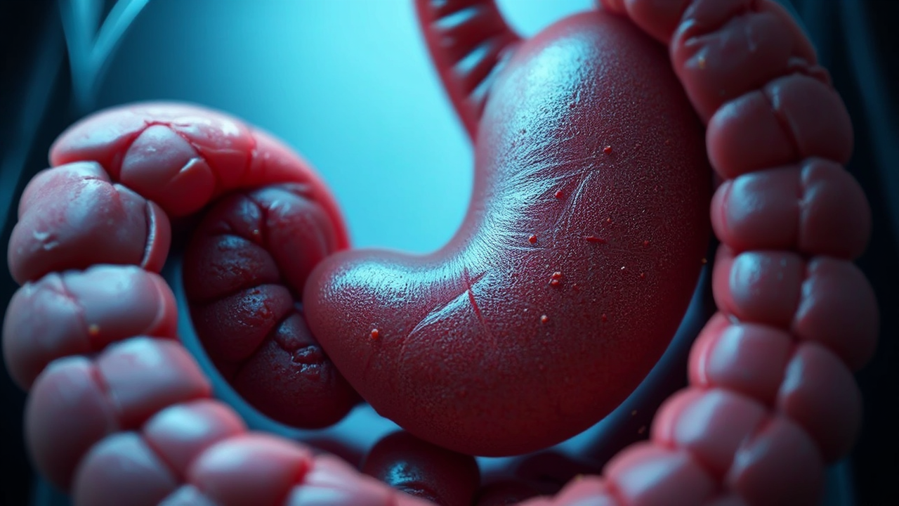 Internal organs in a