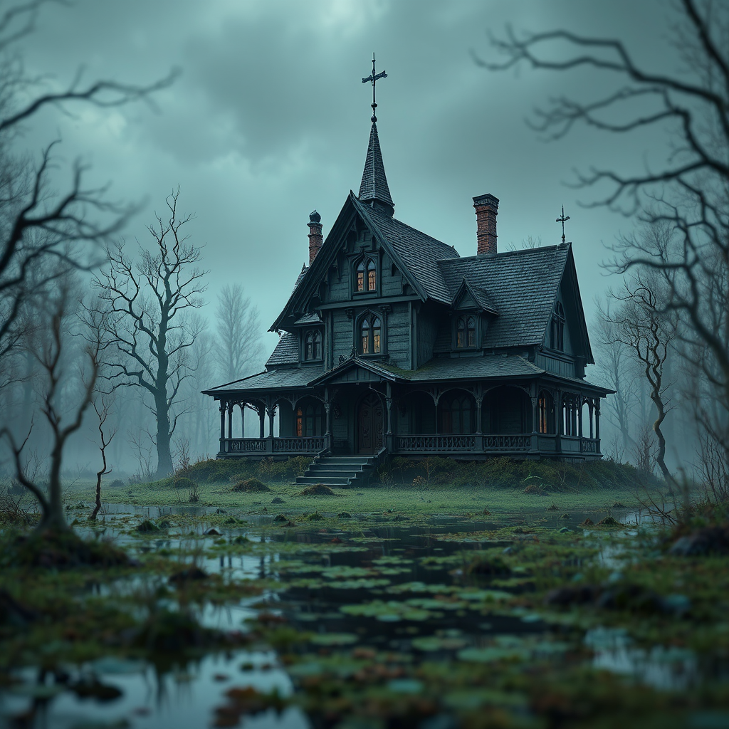 Gothic mansion sits in