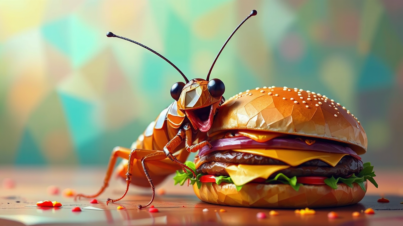 A low-poly digital painting