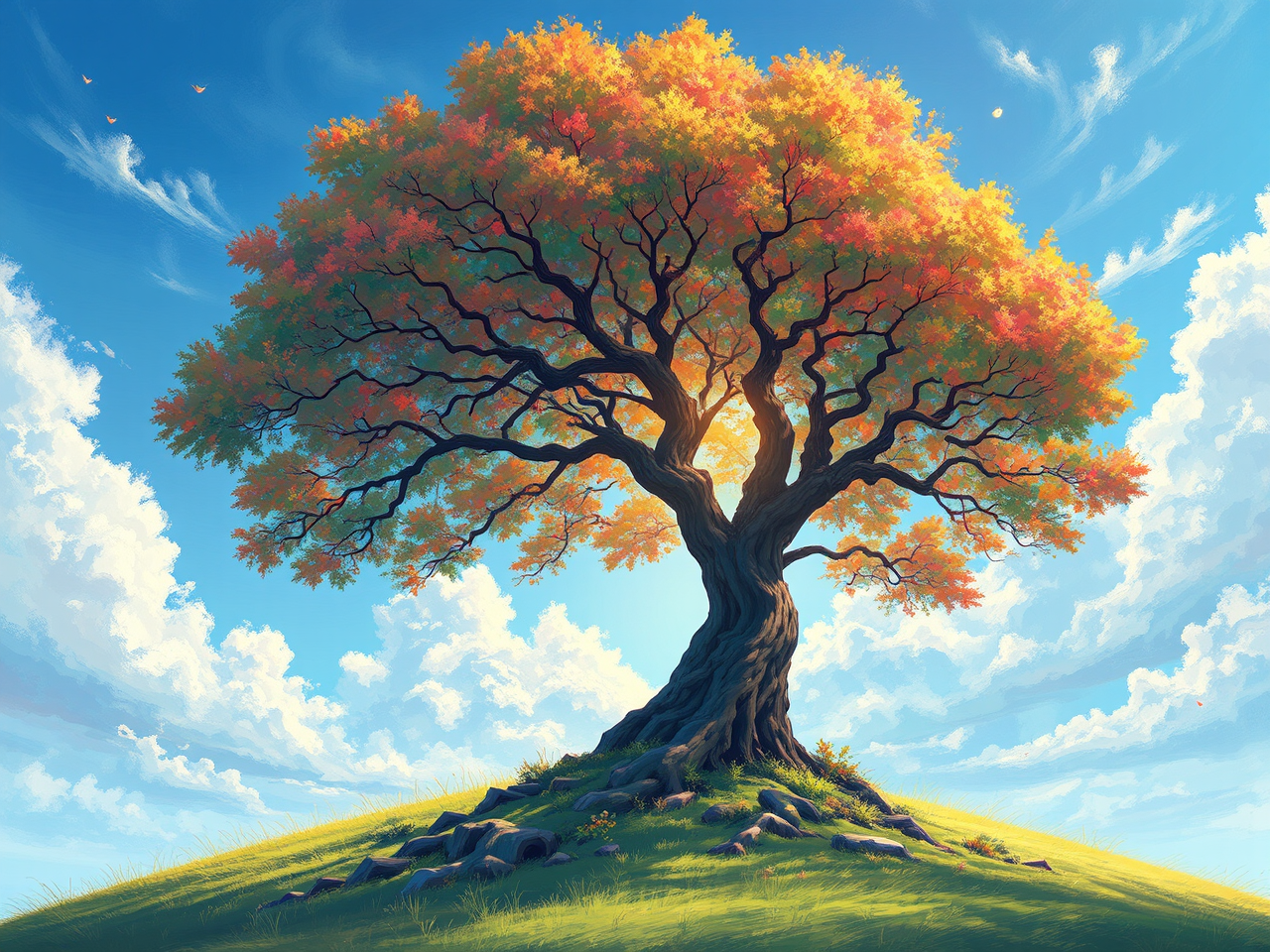 A beautiful tree against