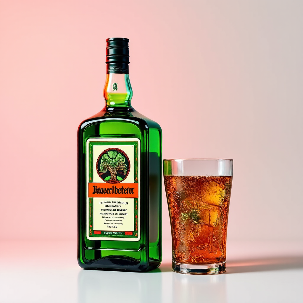 Bitter almond-flavored herbal liqueur