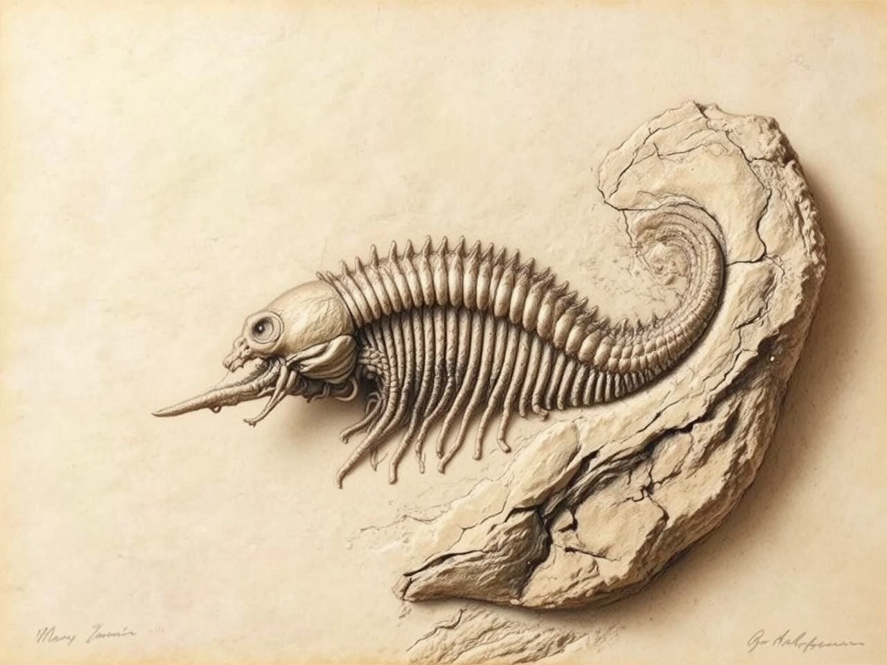 Fossil from Burgess Shale