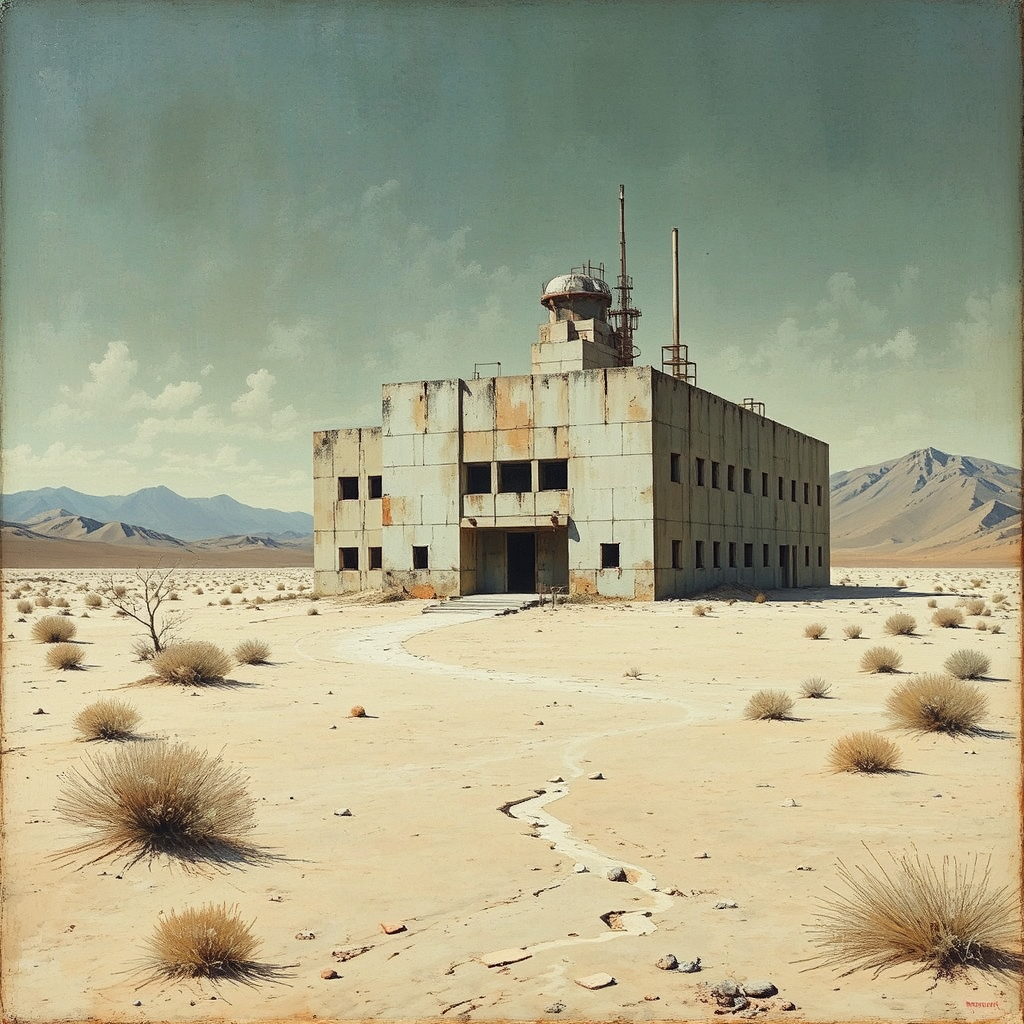 Mysterious deserted laboratory in