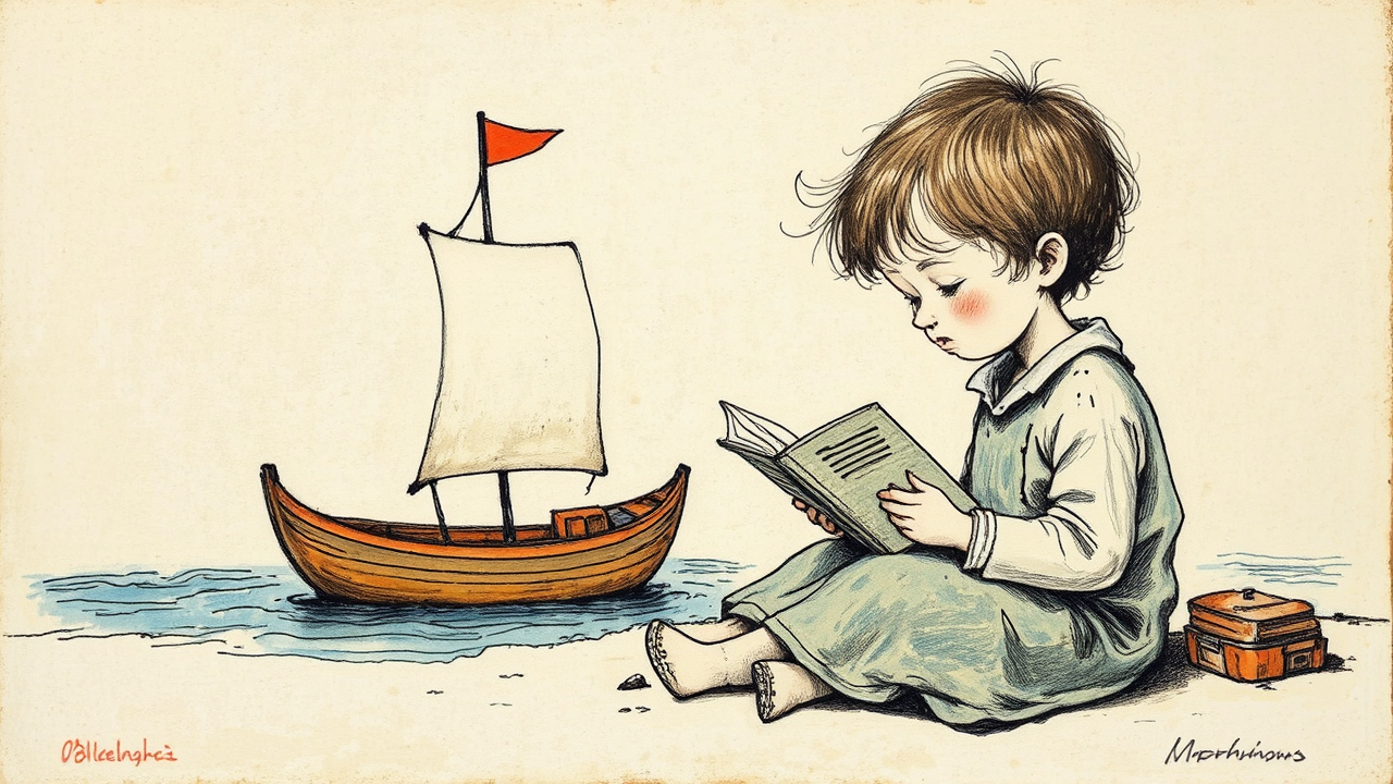 Young person with toy