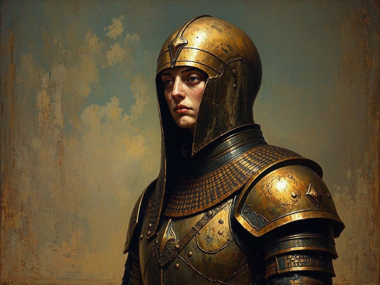 A person in medieval-style