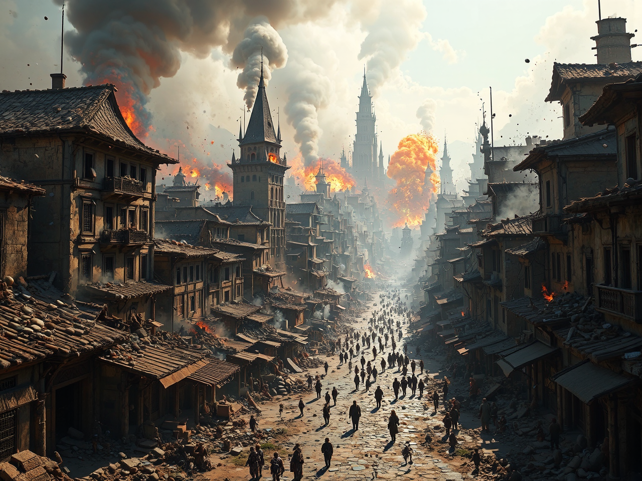 Ancient city in ruins